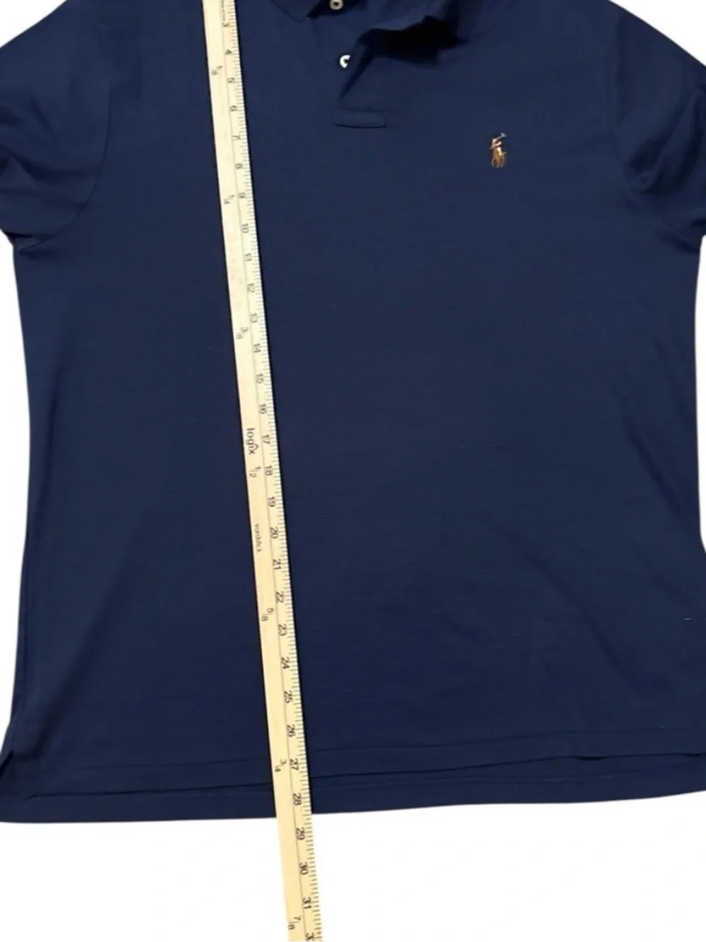 Polo by Ralph Lauren Men's Navy Classic Fit Flesh Pony Polo Shirt XL